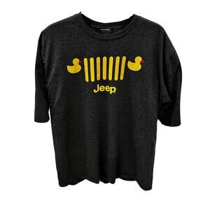 Jeep Men’s 2XL Yellow Rubber Ducks Graphic T-shirt ~ Gray